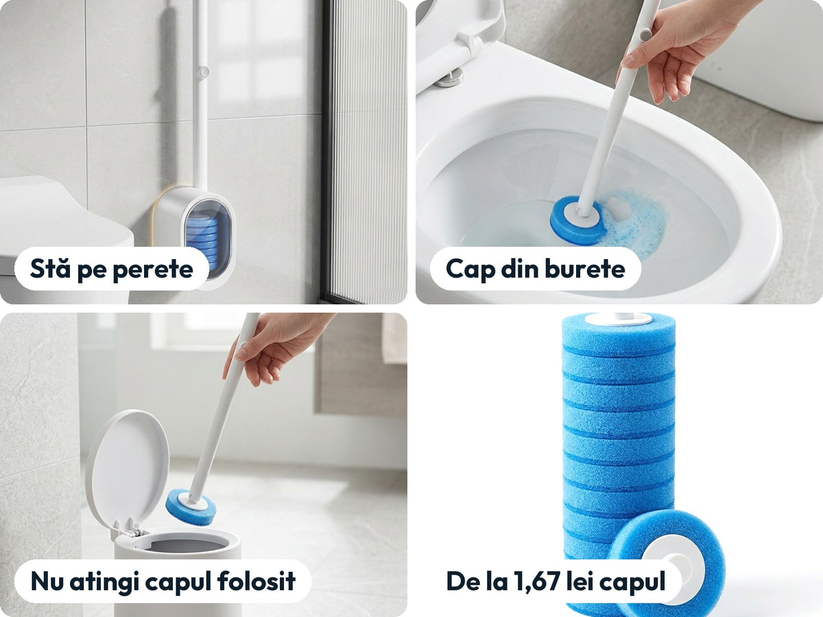De ce Curatic: pe perete, cap din burete, fără atingere, de la 1,67 lei capul
